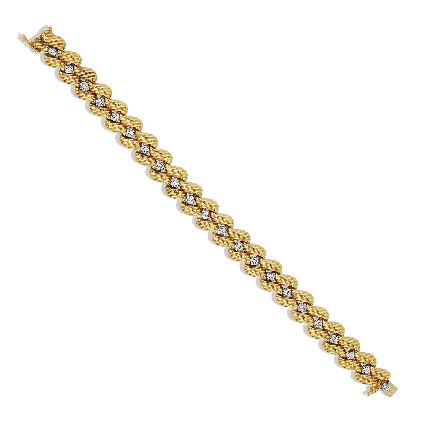 Macklowe Gallery Tiffany & Co. Verger Frères 18K Gold and Diamond Bracelet