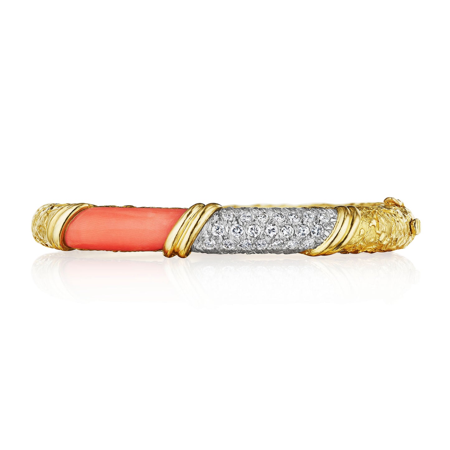 Macklowe Gallery Van Cleef & Arpels Paris Coral Bangle Bracelet
