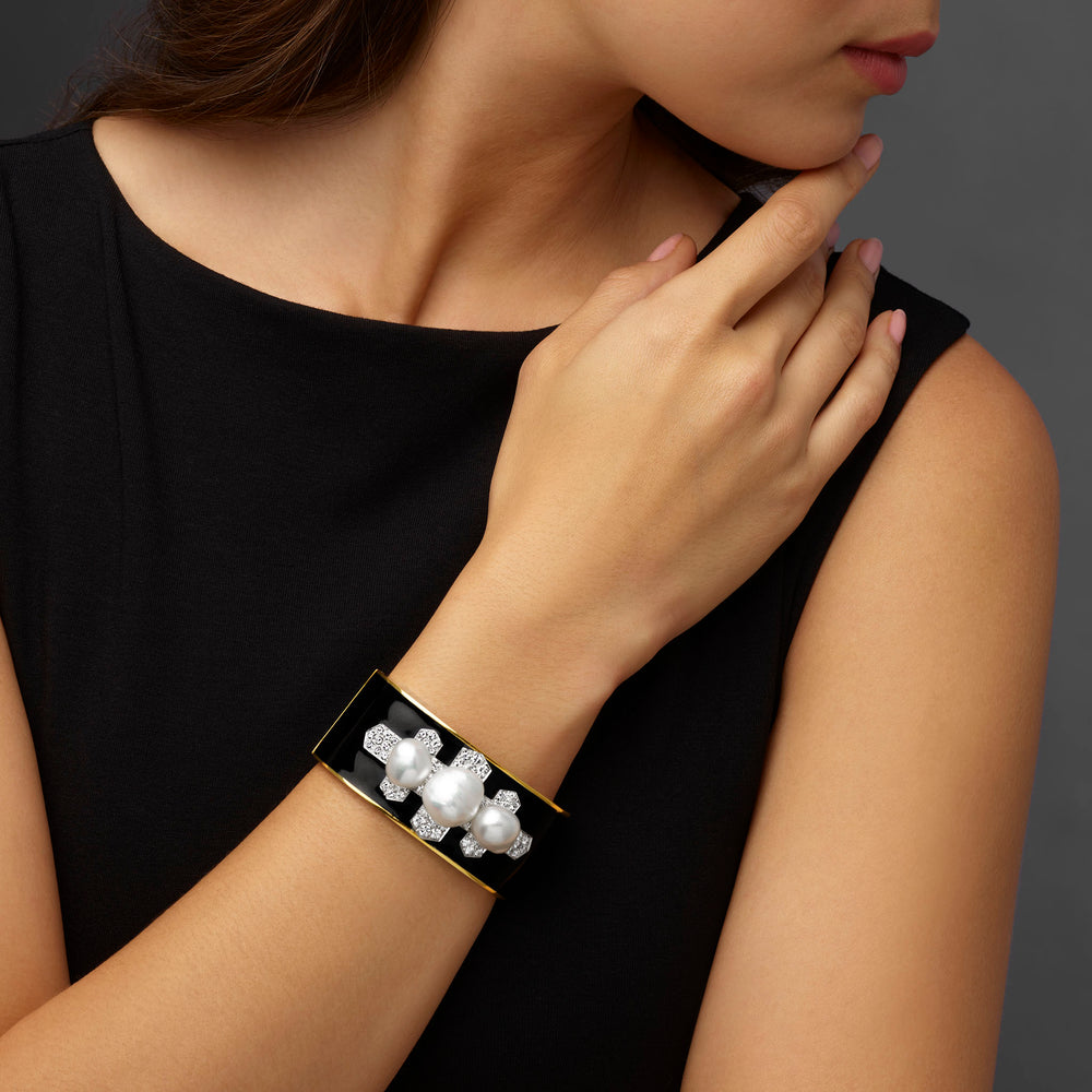 Macklowe Gallery David Webb "Twilight" Cuff Bracelet