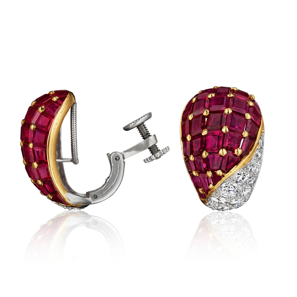 
                      
                        Macklowe Gallery Oscar Heyman Mid-Century Ruby and Diamond Suite
                      
                    