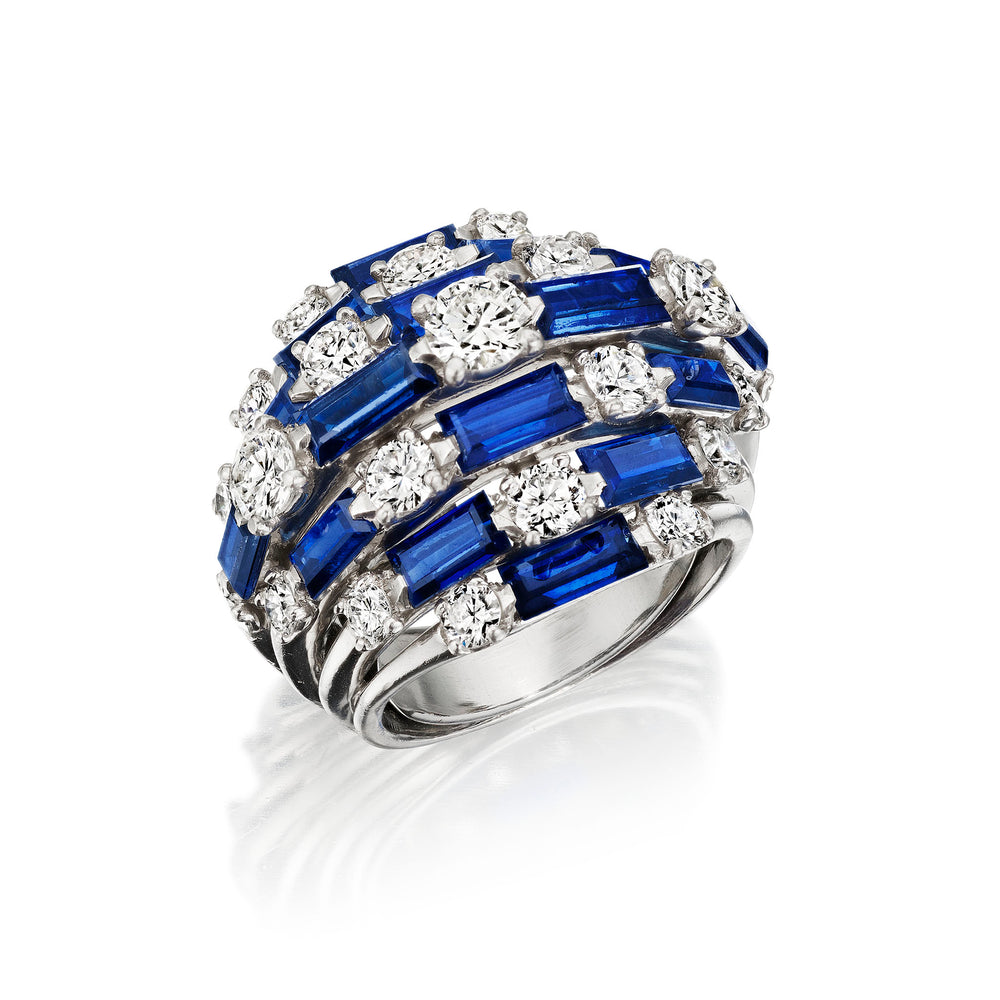 
                      
                        Macklowe Gallery Oscar Heyman Mid-Century Sapphire Ring
                      
                    