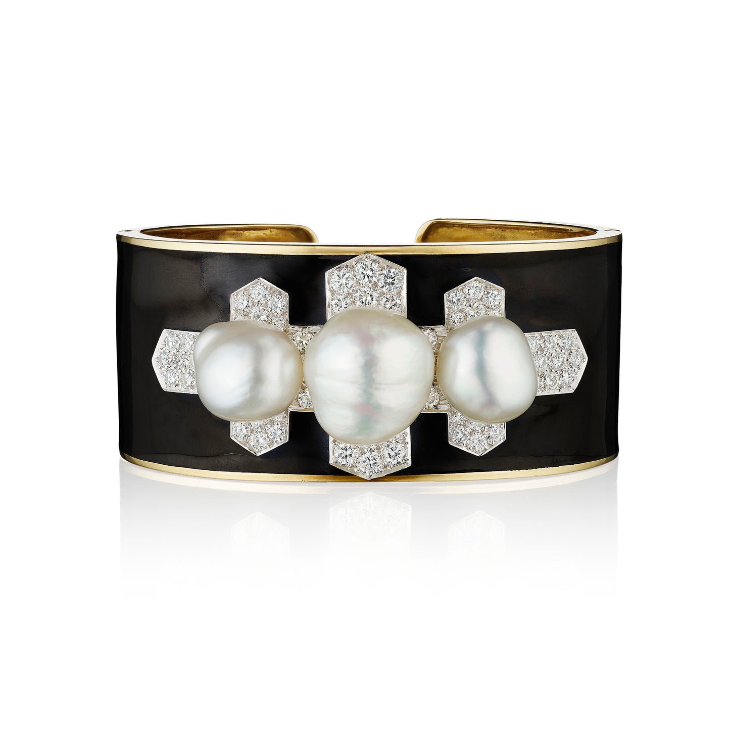 Macklowe Gallery David Webb "Twilight" Cuff Bracelet