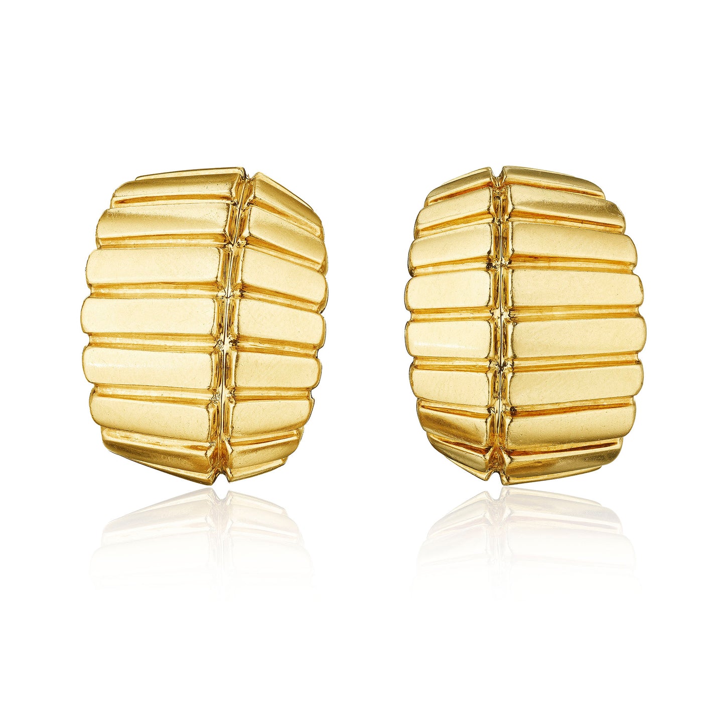 Macklowe Gallery David Webb Half-Hoop Earrings