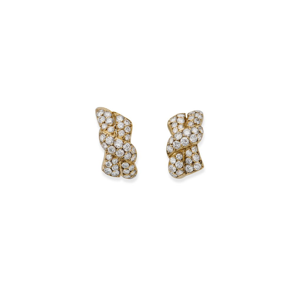 Macklowe Gallery Van Cleef & Arpels Paris Diamond Earrings