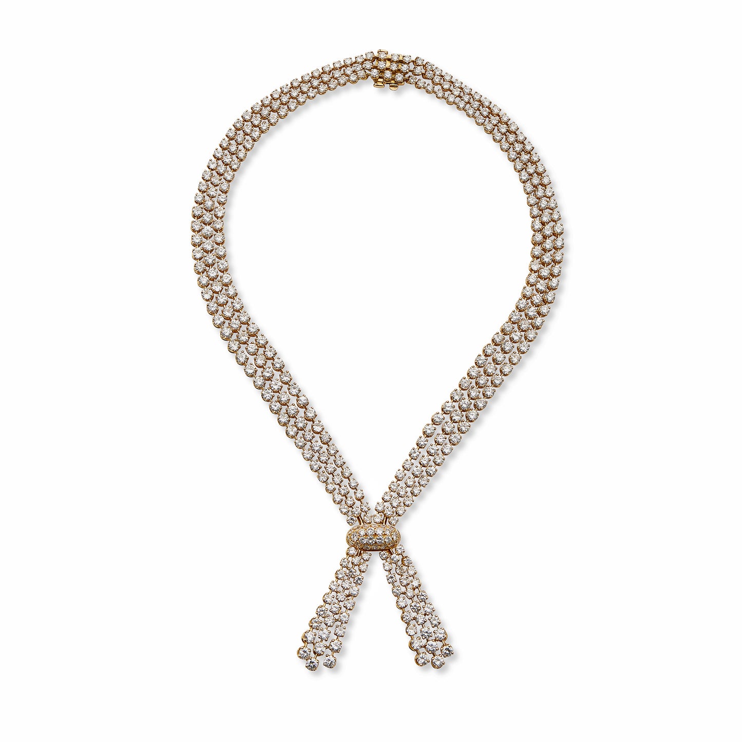 Macklowe Gallery Cartier Paris Diamond Tassel Necklace