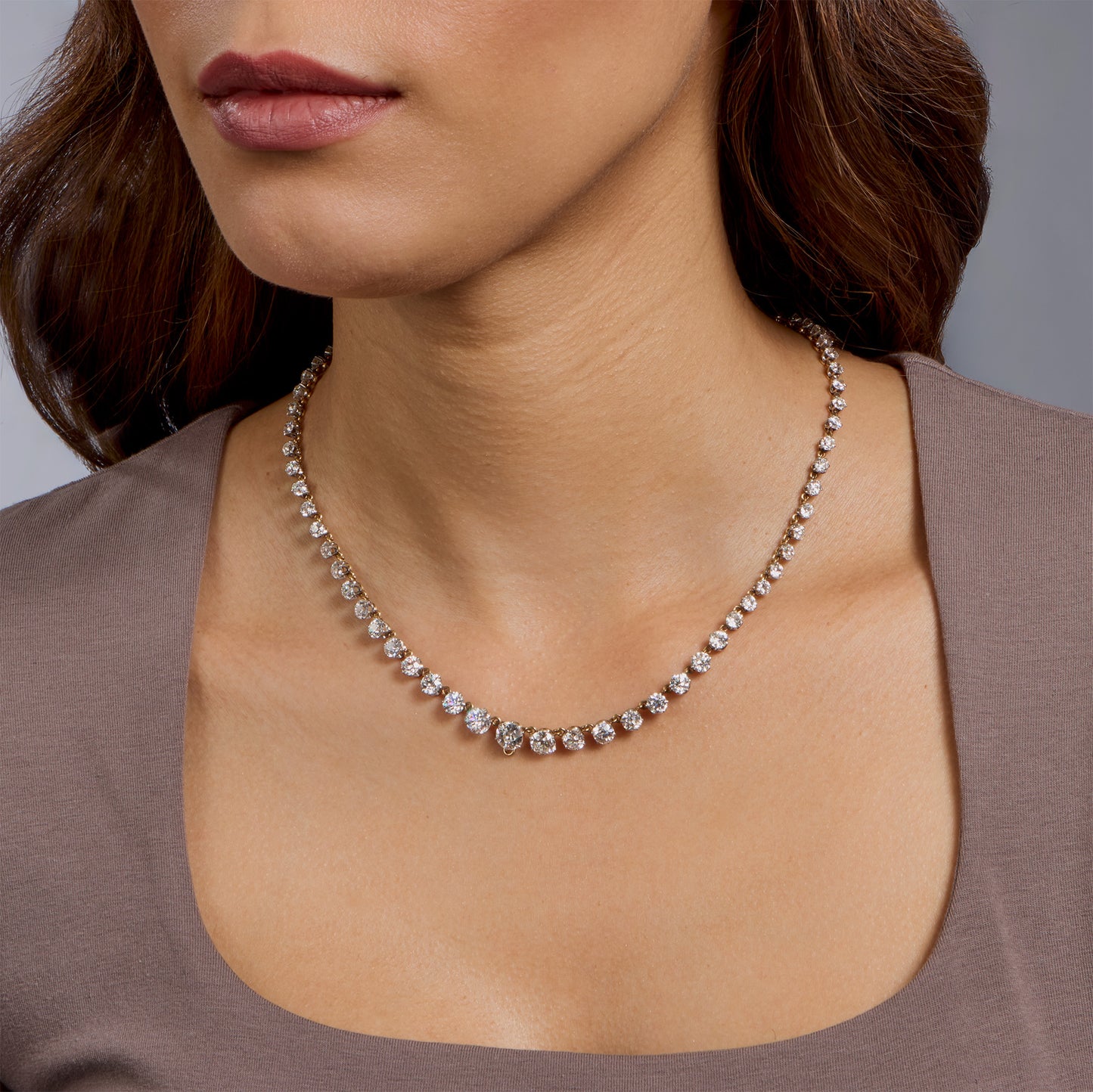 Macklowe Gallery Thos. Kirkpatrick Diamond Rivière Necklace