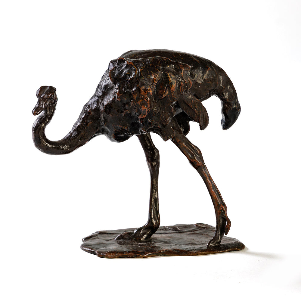 Macklowe Gallery Rembrandt Bugatti "Autruche en Marche" Bronze Sculpture