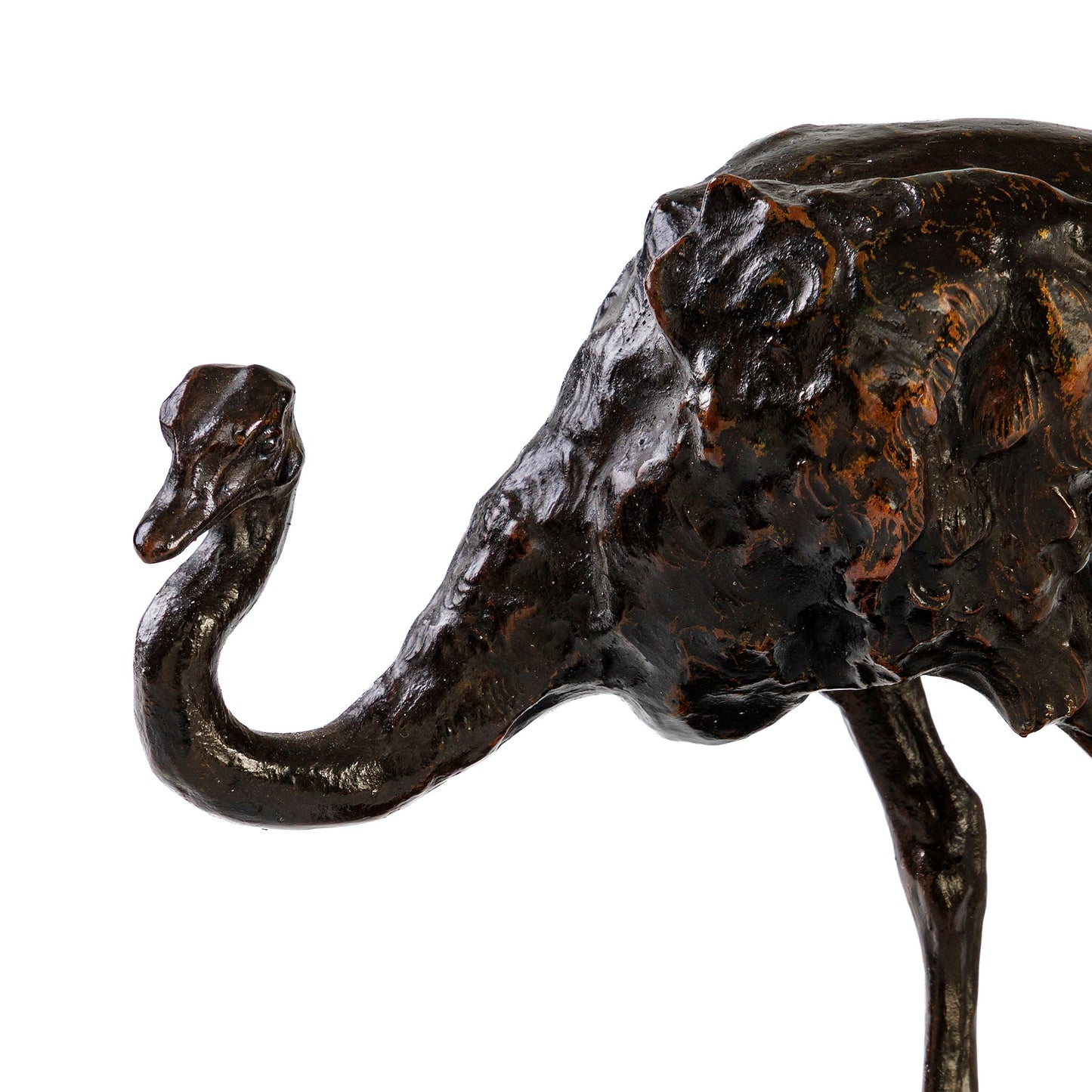 Macklowe Gallery Rembrandt Bugatti "Autruche en Marche" Bronze Sculpture