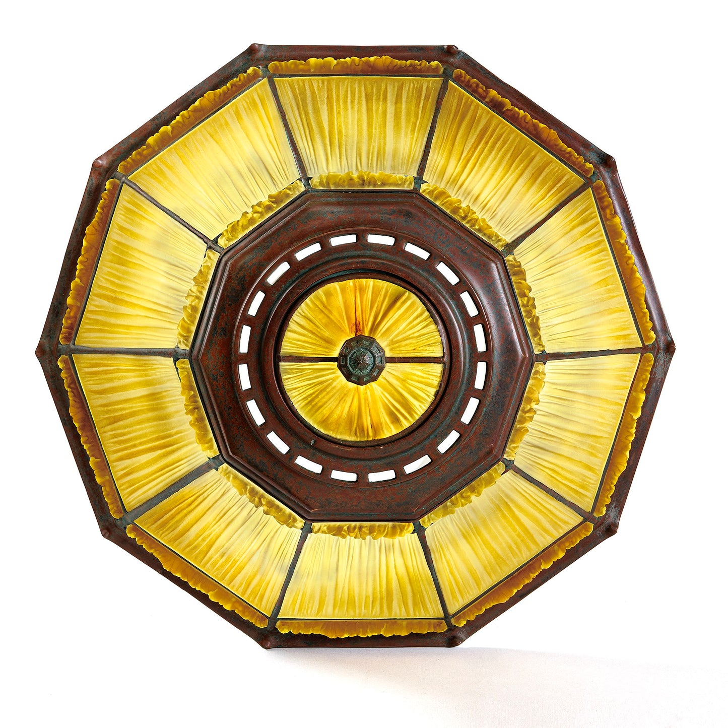 Macklowe Gallery Tiffany Studios New York "Linenfold" Table Lamp