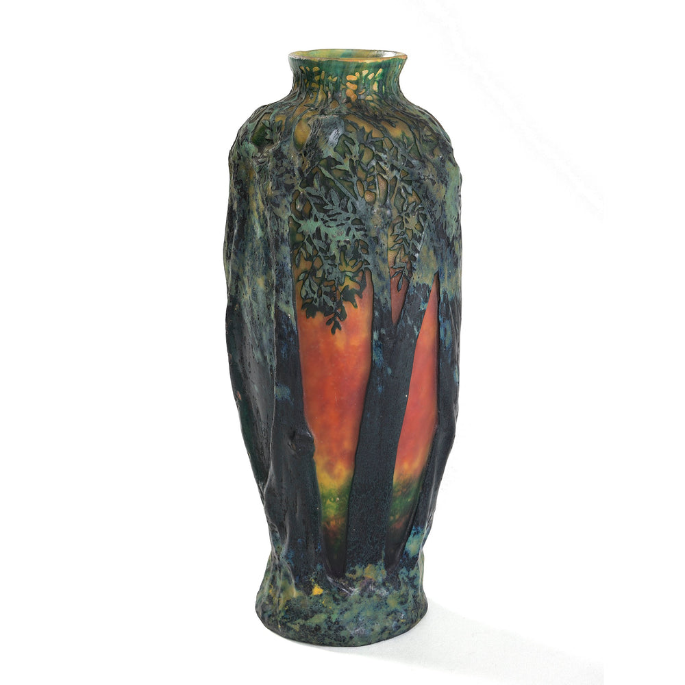 Macklowe Gallery Daum Nancy "Paysage d’été" Cameo Glass Vase