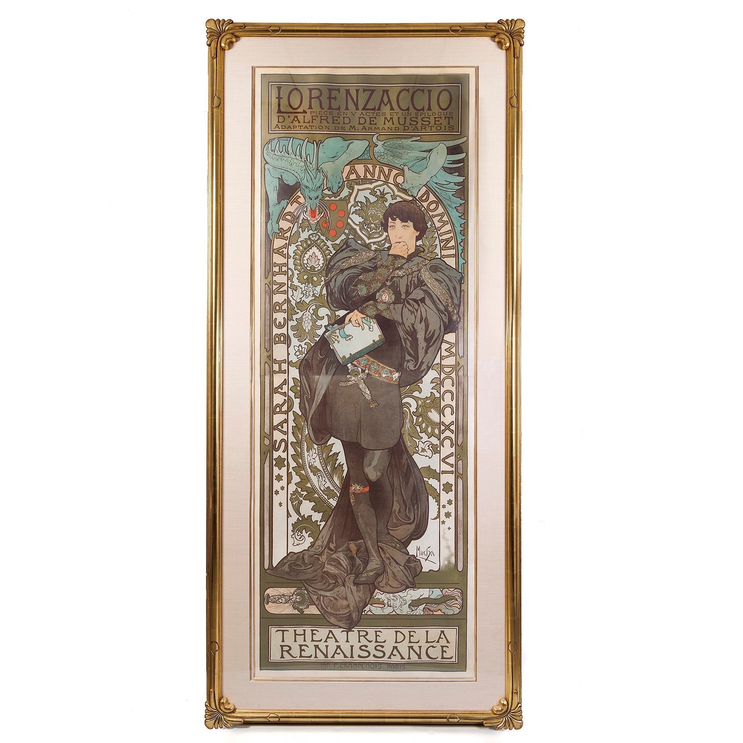 Macklowe Gallery Alphonse Mucha "Lorenzaccio" Lithograph