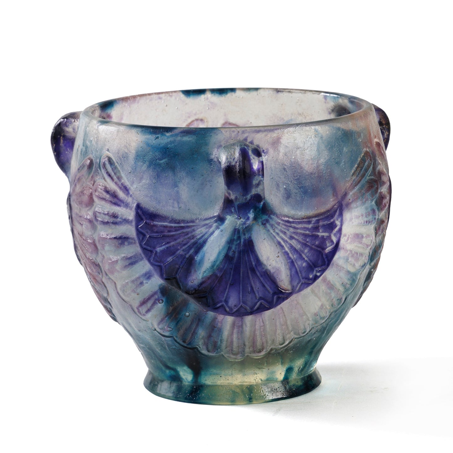 Macklowe Gallery Gabriel Argy-Rousseau Pâte-de-verre "Lotus" Vase