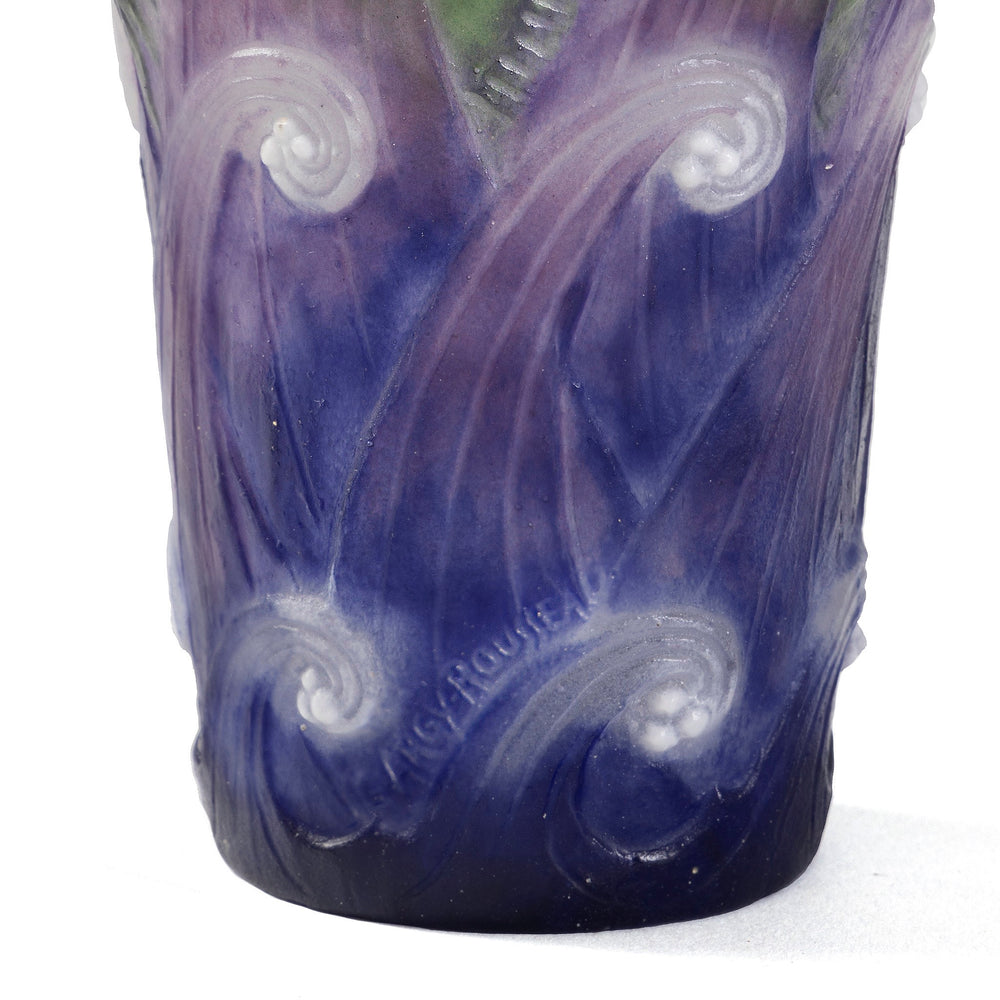 
                      
                        Macklowe Gallery Gabriel Argy-Rousseau "Poissons Dans Les Vagues" Pâte de Verre Glass Vase
                      
                    