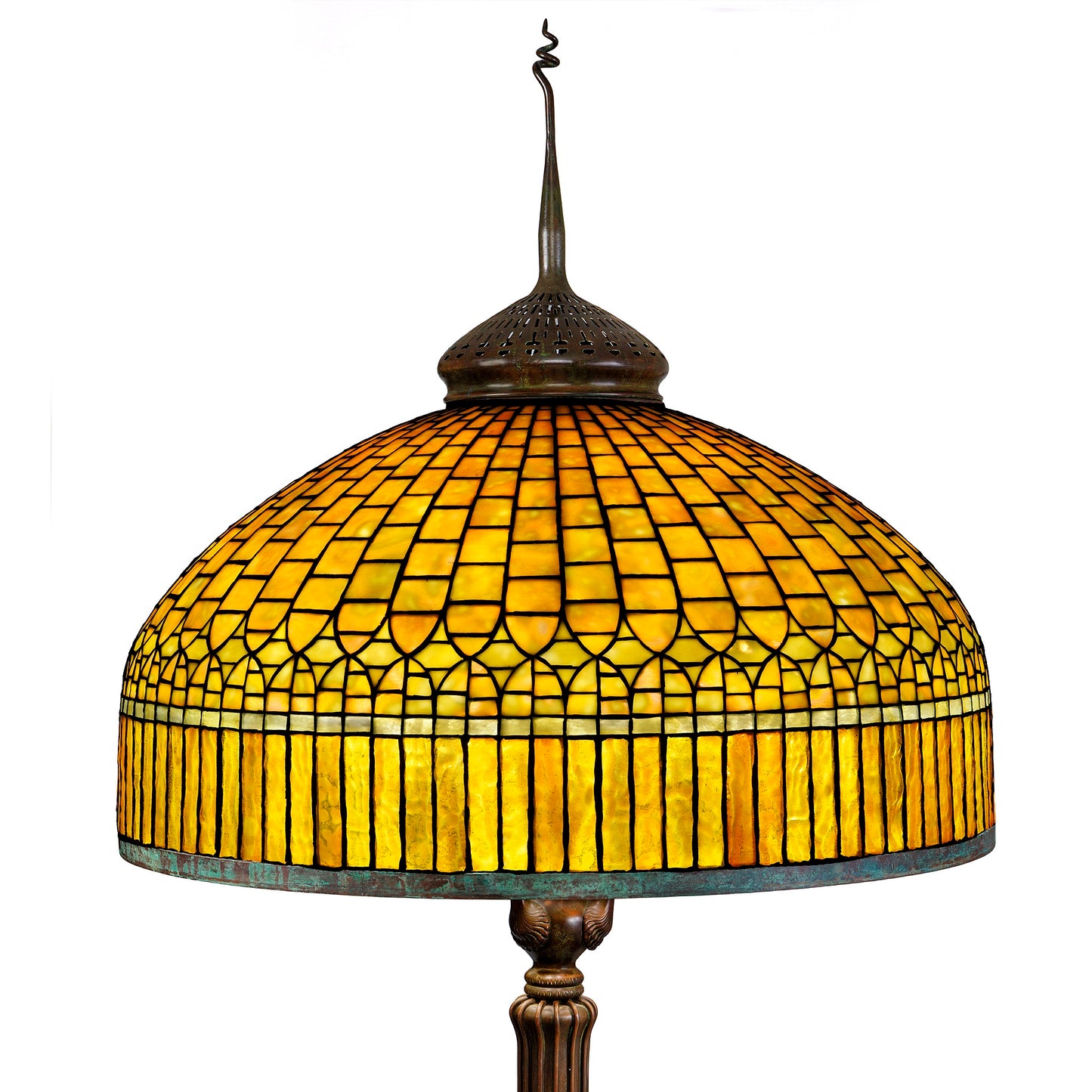 Macklowe Gallery Tiffany Studios New York "Curtain" Border Floor Lamp 