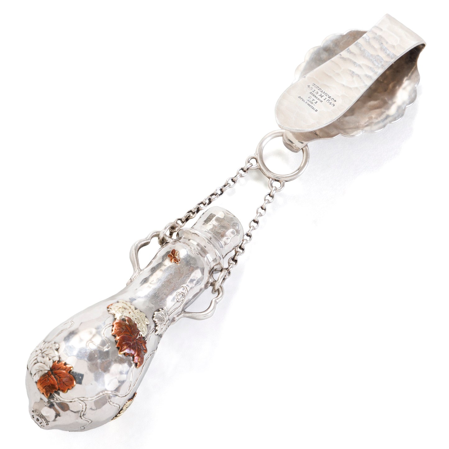 Macklowe Gallery Tiffany & Co. Silver "Vines and Butterflies" Scent Chatelaine