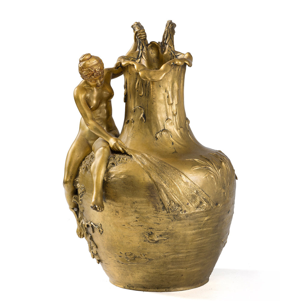 Macklowe Gallery Alexandre Vibert "La Pêche Au Filet" Ormolu Ewer