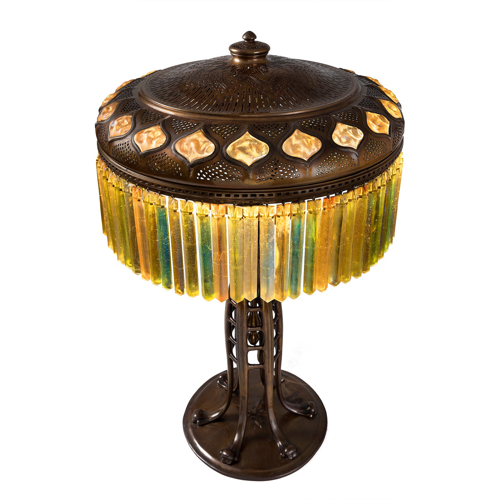
                      
                        Macklowe Gallery Tiffany Studios New York "Jeweled Prism" Table Lamp
                      
                    