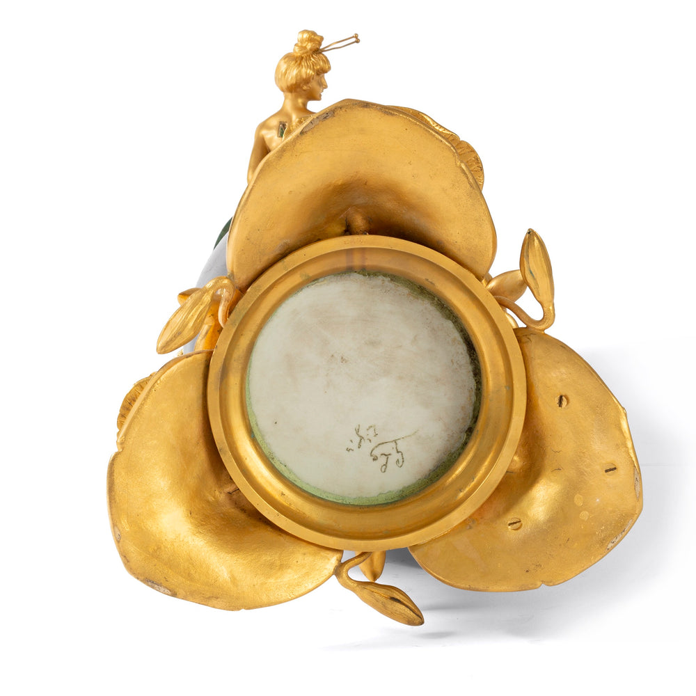 
                      
                        Macklowe Gallery Louis Chalon "Libellule" Enamel, Gilt Bronze, and Ceramic Vase
                      
                    