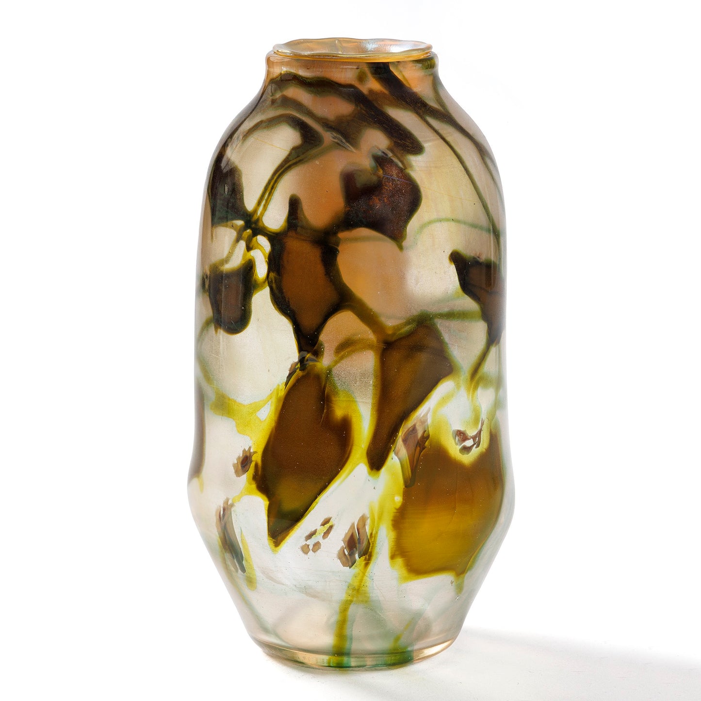 Macklowe Gallery Tiffany Studios New York "Honeyvine" Paperweight Vase with Insert