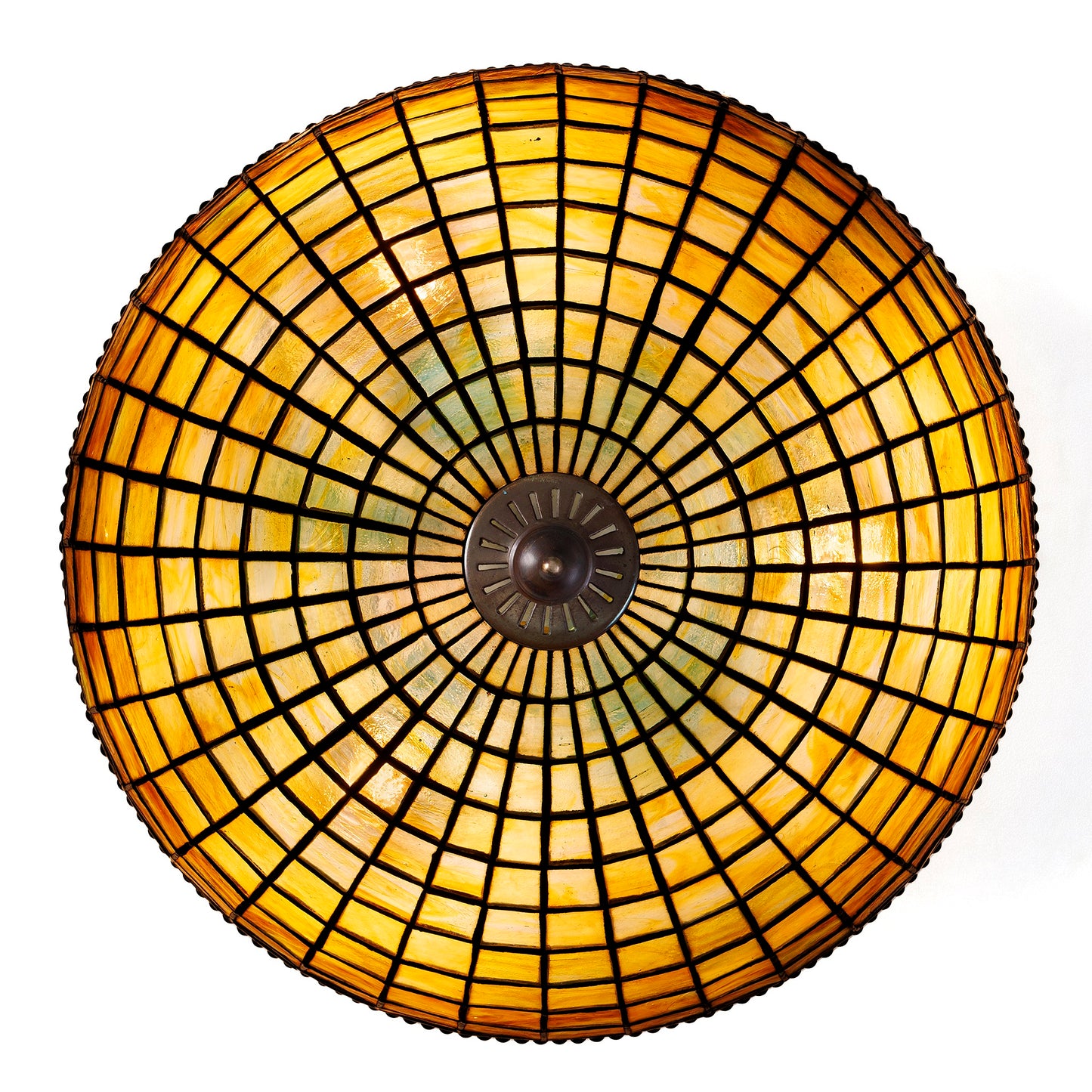 Macklowe Gallery Tiffany Studios New York "Geometric" Plafonnier