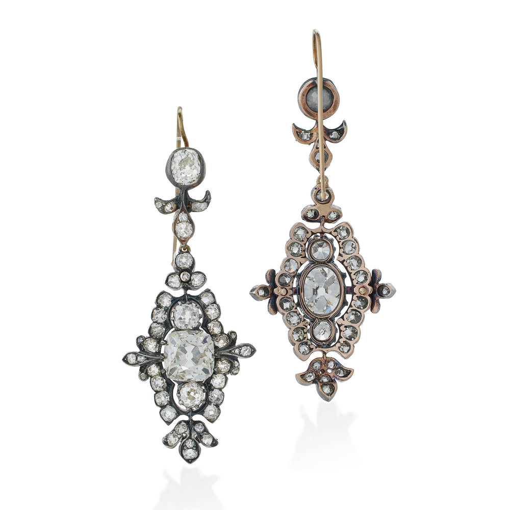 
                      
                        Macklowe Gallery Old Mine-cut Diamond Pendant Earrings
                      
                    