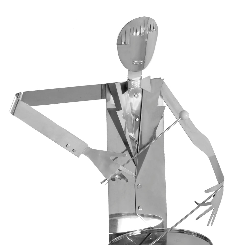 
                      
                        Franz Hagenauer Pair of Nickel-Plated Jazz Band Sculptures
                      
                    