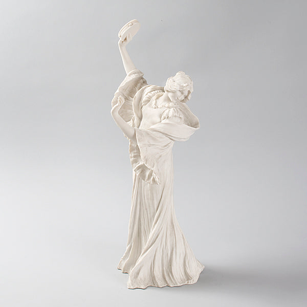 
                      
                        Agathon Léonard  "Danseuse Tambourin à Droite" Bisque Ceramic Sculpture
                      
                    