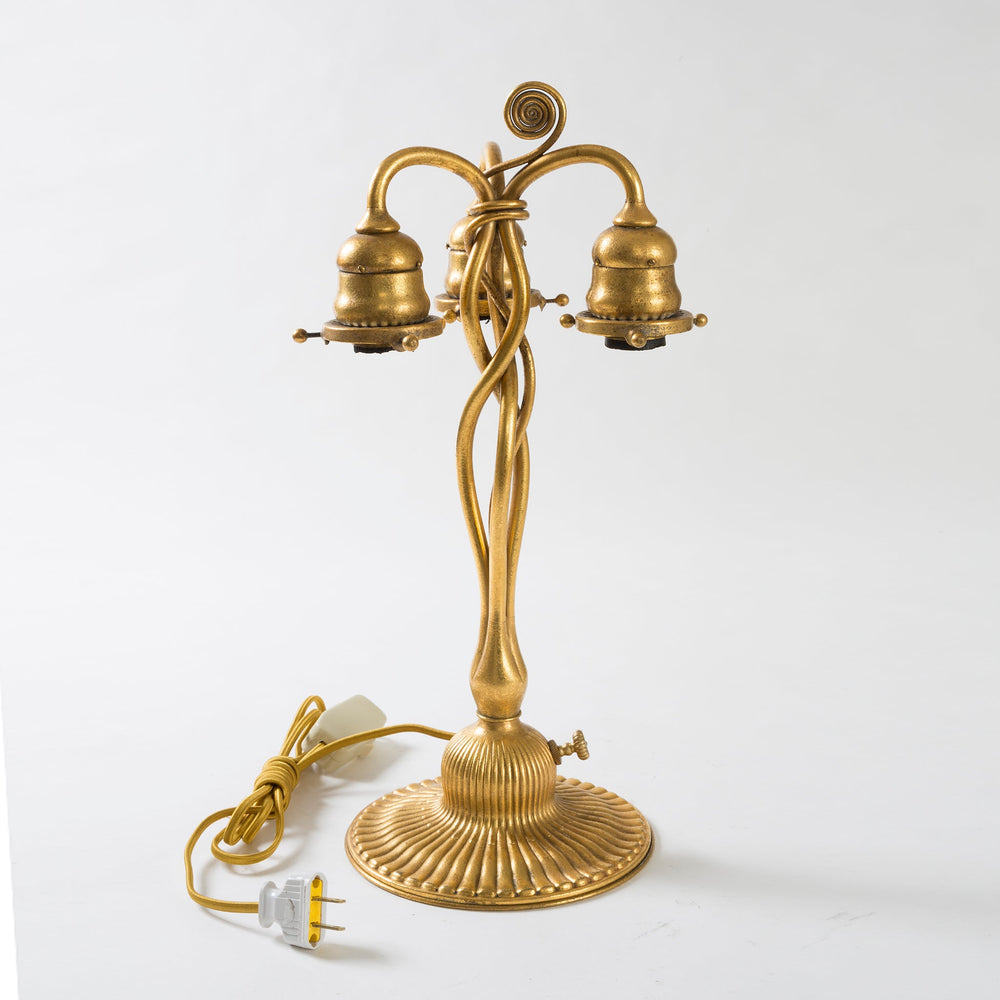 
                      
                        Macklowe Gallery Tiffany Studios New York "Newell Post" Favrile Glass Desk Lamp
                      
                    