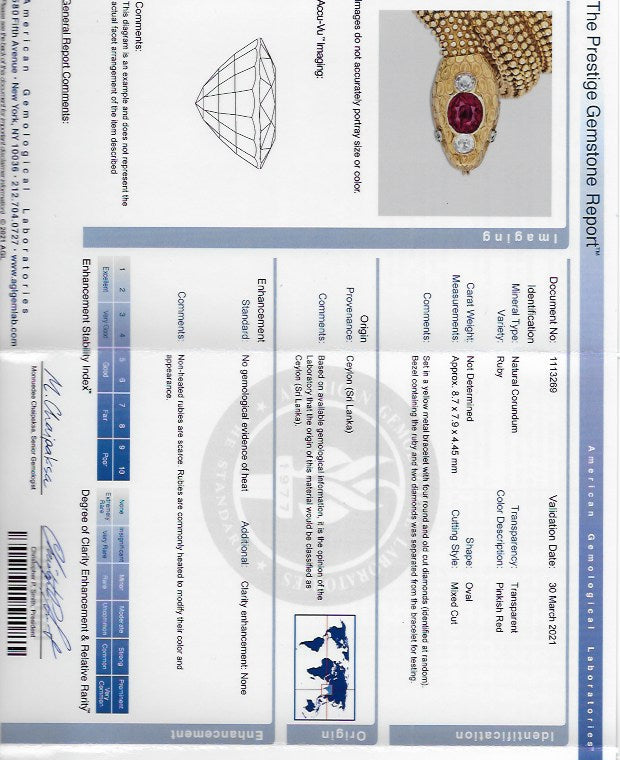 
                      
                        Macklowe Gallery Bulgari Ceylon Ruby "Serpenti" Bracelet Watch
                      
                    