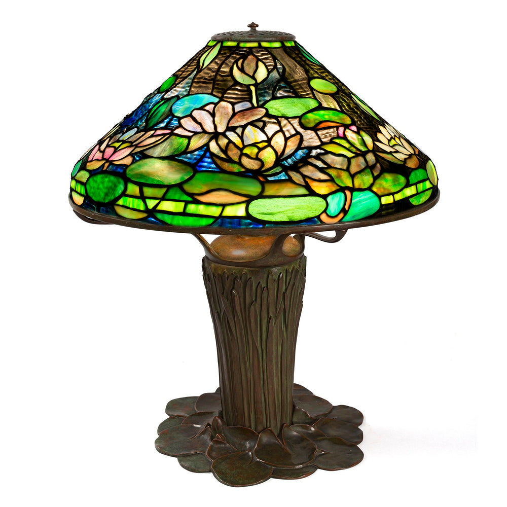 
                      
                        Macklowe Gallery Tiffany Studios New York “Flowering Water Lily” Table Lamp
                      
                    