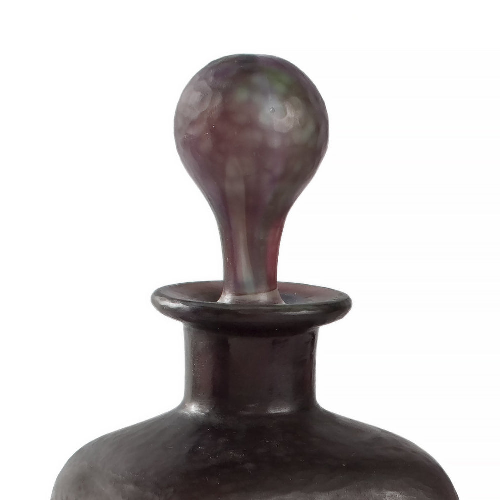 
                      
                        Macklowe Gallery Daum Nancy Wheel-Carved Iris Cameo Glass Bottle
                      
                    