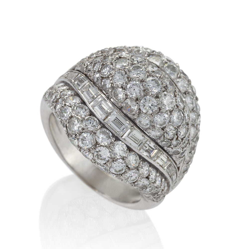
                      
                        Macklowe Gallery Van Cleef & Arpels Diamond Bombé Ring
                      
                    